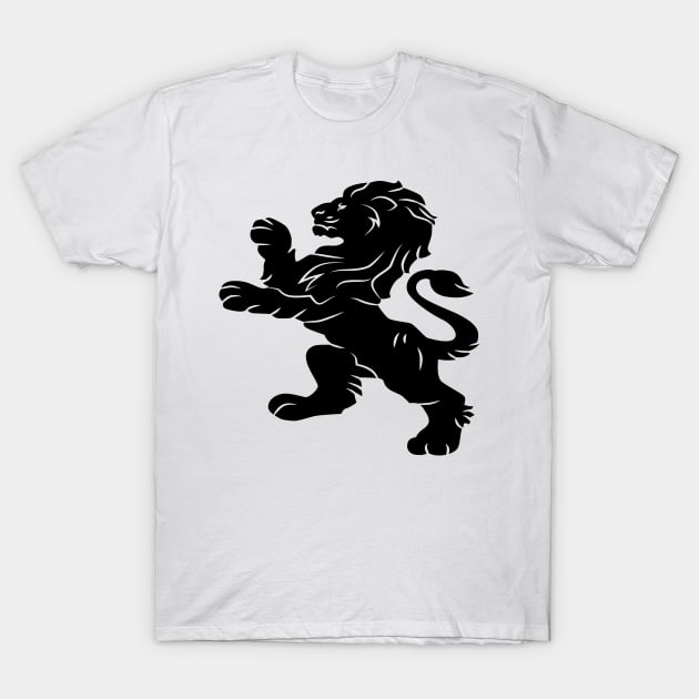 Lion Silhouette T-Shirt by Mako Design 